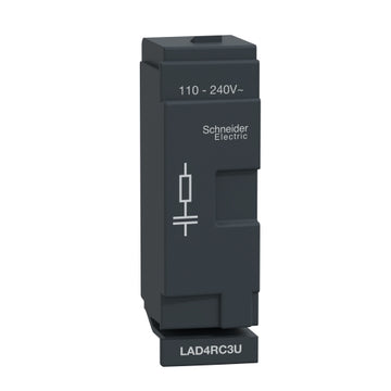 Square D LAD4RC3U TeSys D D40A to D65A Suppressor Module, RC Circuit, 110-240 V AC <=400 Hz  | Blackhawk Supply