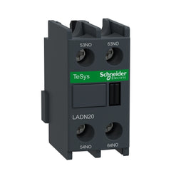 Square D LADN20 TeSys D - Auxiliary Contact Block - 2 NO - Screw-Clamps Terminals  | Blackhawk Supply