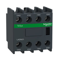 LADN31 | TeSys D Auxiliary Contact Block, 3 NO + 1 NC, Screw Clamp Terminals, 690V AC 25-400 Hz | Square D by Schneider Electric