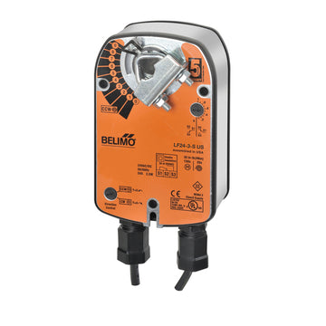 Belimo LF24-3-S US Damper Actuator | 35 in-lb | Spg Rtn | 24V | On/Off/Floating Point  | Blackhawk Supply