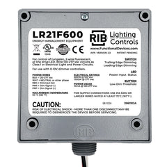 Functional Devices LR21F600 Enclosed Phase Angle Dimmer 0-10V 600W 120-277Vac  | Blackhawk Supply