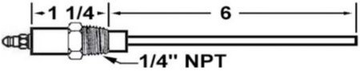 Lennox 59837 FLAME SENSOR ROD  | Blackhawk Supply