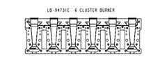 Lennox 58L70 LB-94731E  6 CLUSTER BURNER ASSY  | Blackhawk Supply