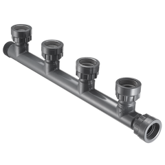 Spears MA0101-010-4 1 PVC 4-PORT MANIFLD TEE SWVLXMPTX4-SWVL  | Blackhawk Supply
