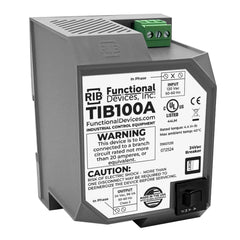 Functional Devices TIB100A Power Supply Housed 96VA 120-24Vac UL Class 2, DIN Rail Mount  | Blackhawk Supply