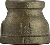 44434LFUSA | 1/2 X 1/4 LF DOMESTIC BRASS COUPLING (MADE IN USA) | Midland Metal Mfg.