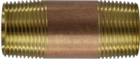 40111USA | 1 X8 40 BRASS NIPPLE (MADE IN USA) | Midland Metal Mfg.