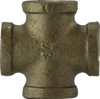 44396LFUSA | 1-1/4 LF DOMESTIC BRASS CROSS (MADE IN USA) | Midland Metal Mfg.