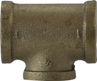 44270LFUSA | 1/4 X 1/8 LF DOMESTIC BRASS TEE (MADE IN USA) | Midland Metal Mfg.