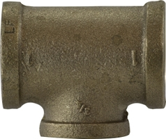 Midland Metal Mfg. 44270LFUSA 1/4 X 1/8 LF DOMESTIC BRASS TEE (MADE IN USA)  | Blackhawk Supply