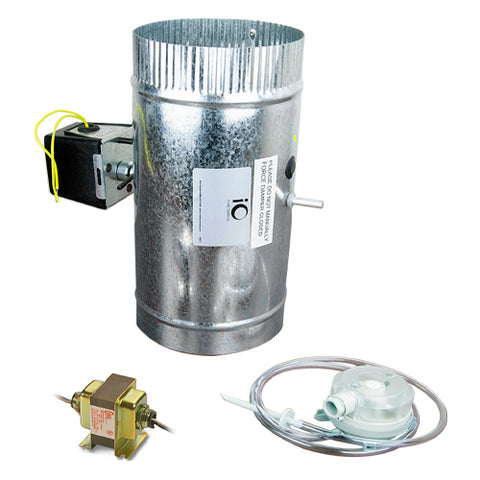 iO HVAC Controls MUA-08 Make-Up Air Damper Kit 8"  | Blackhawk Supply