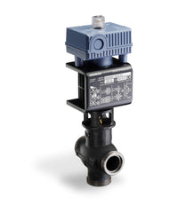 Siemens MXG461B15-1.5 Magnetic, 1/2" Valve 2-way or floating, 1.8 Cv, 0 to 10V control, w/ fittings  | Blackhawk Supply