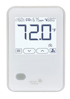 NSB8MHC240-0G | Temp | RH | CO2 | LCD Display | White | PIR Occ Sensor | JCI Branded | Johnson Controls
