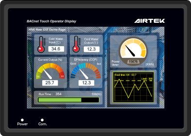 Airtek NVT70P-BL 7.0" LCD BACNet Operator Touch Display Panel (B-OD)  | Blackhawk Supply