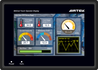 Airtek NVT70PE 7.0" LCD BACNet Operator Touch Display Panel (B-OD)  | Blackhawk Supply