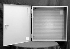 Johnson Controls PAN-ENC2424WDP 24X24X9.25 ENC+DOOR+PANEL; 24X24X9.25 ENCLOSURE SOLID DOOR PERFORATED SUB-PANEL STEEL UL TYPE 1  | Blackhawk Supply