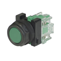 C3 Controls PBO-FCGN-NO PBO-FCGN-NO - 30MM FLUSH GREEN PUSHBUTTON, 1 NO  | Blackhawk Supply