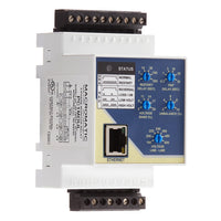 PC1MDUL | 3-phase monitor relay | 190-600 VAC | DIN Rail | 10 Amp DPDT relays | phase loss | reversal - fixed | unbalance | over/under voltage - adj | with Modbus TCP | Macromatic
