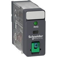 RXG12BD | Interface plug-in relay Zelio RXG, 1C/O standard, 24VDC, 10A, with LTB and LED Pack of 10 | Square D by Schneider Electric