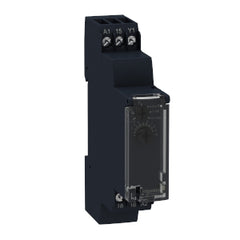 Square D RE17LCBM Zelio Off-Delay Timing Relay, control, 0.7A, 24-240V AC 50/60Hz, 1s-100h, solid state output  | Blackhawk Supply