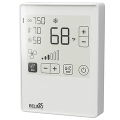 Belimo 22RTM-5900D Room sensor CO₂ / Humidity / Temperature active | NFC | 0...5 V | 0...10 V | 2...10 V | MP-Bus | ePaper touch display and LED | PC | white | RAL 9003  | Blackhawk Supply
