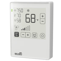 22RTH-5900D | Room sensor Humidity / Temperature active | NFC | 0...5 V | 0...10 V | 2...10 V | MP-Bus | ePaper touch display and LED | PC | white | RAL 9003 | Belimo
