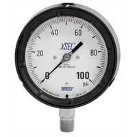 9834155 | 233.34.4.5 | 800 psi 1/2 NPT lower mount | XSEL Process Gauge | Stainless Steel | Wika