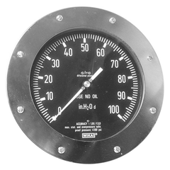 Wika 4376060 732.26  6"  400 inH2Od  2 x 1/4 NPT Female  top/bottom conne  | Blackhawk Supply