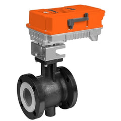 Belimo B6400VB-350+PKRXUP-MFT-T Ball Valve (VB), 4", 2-way, ANSI Class150 | Configurable Valve Actuator, Electronic fail-safe, AC24-240V / DC24-125V, 2-10V, 2 x SPDT, terminals, BACnet MS/TP | Belimo  | Blackhawk Supply