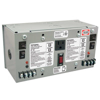 PSH100A100AB10 | Enclosed Dual 100VA 120 to 24Vac UL class 2 power supply 10A main breaker | Functional Devices