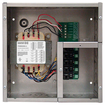 Functional Devices PSH500A-LVC Enclosed low voltage compartment 100VAx5 multi-tap 120-480 to 24Vac UL Class 2  | Blackhawk Supply