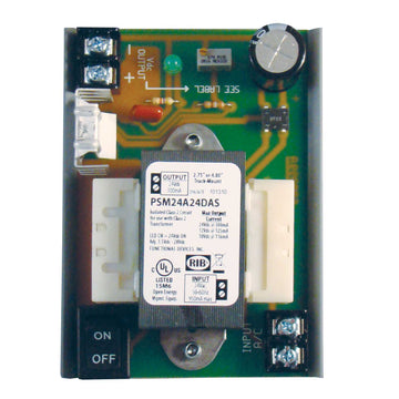 Functional Devices PSM24A24DAS GEN. PUR. DC SUPPLY, Isolated 24Vac Input, w/MT212-4 track, fits 2.75 or 4in trk  | Blackhawk Supply