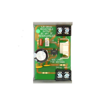 Functional Devices PSMN24DA Power Supply, 24Vac Input, Adjustable DC output, w/MT212-2 track  | Blackhawk Supply
