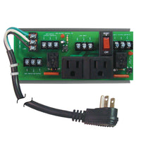 PSMN2C2RB10 | UPS Interface Board w/status 10A Breaker/Switch 120Vac 2 outlets; power cord | Functional Devices