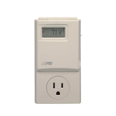 Johnson Controls PSP300-005 Wall outlet 5/2 programmable for most room airconditioners and portable electric heaters up to 15 amps.  | Blackhawk Supply