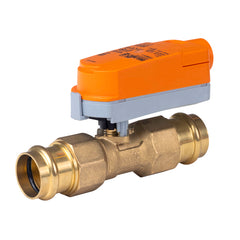 Belimo Z2075QPF-K+CQB24-SR-L ZoneTight™ (QCV), Press Fit, 3/4", 2-way, Cv 9.8 |Valve Actuator, Non fail-safe, AC/DC 24 V, 2...10 V, Normally Open, modulating  | Blackhawk Supply