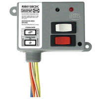 RIB01SBCDC | Enclosed Relay, Class 2 Dry Contact input,120Vac pwr, 20A SPDT + Override | Functional Devices