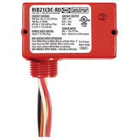 RIB21CDC-RD | Enclosed pilot relay,Class2 Dry Contact input,120-277Vac pwr, 10A SPDT Red Hsg | Functional Devices