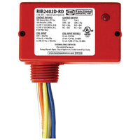 RIB2402D-RD | Enclosed Relay 10Amp DPDT 24Vac/dc/208-277Vac Red Hsg | Functional Devices