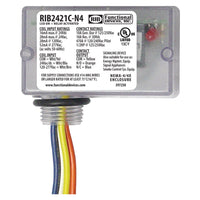 RIB2421C-N4 | Enclosed Relay NEMA4/4X 10Amp SPDT 24Vac/dc/120-277Vac | Functional Devices