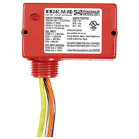 RIB24C-FA-RD | Enclosed Relay, 10A, SPDT, Polarized 24Vdc, 24Vac Red Hsg | Functional Devices