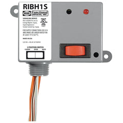 Functional Devices RIBH1S Enclosed Relay 10Amp SPST-NO + Override 10-30Vac/dc/208-277Vac  | Blackhawk Supply