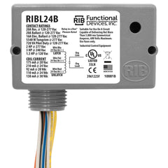 Functional Devices RIBL24B Enclosed Relay Latching 20Amp 24Vac/dc  | Blackhawk Supply