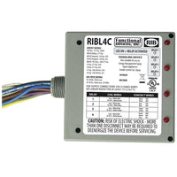 RIBL4C | Enclosed Relays 10Amp 3 SPST-NO + 1 SPDT 10-30Vac/dc | Functional Devices