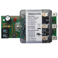 RIBM243PN | Panel Relay 4.00x2.45in 30Amp 3PDT 24Vac/dc | Functional Devices