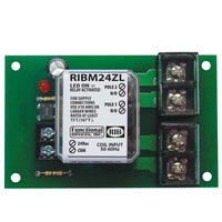 RIBM24ZL | Panel Relay 4.00x2.35in 30Amp DPST-NO 24Vac/dc | Functional Devices