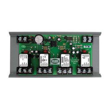 Functional Devices RIBMN24Q4C Panel I/O Expander 2.75in 15Amp 4-SPDT 24Vac/dc power, 0-5Vdc Control w/ MT212-6  | Blackhawk Supply
