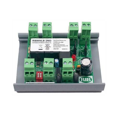 Functional Devices RIBMNLB-2NO Panel RIB logic board, 2 Normally Open inputs, 2.75in  | Blackhawk Supply