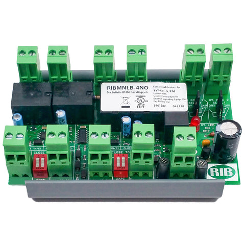 Functional Devices RIBMNLB-4NO Panel RIB logic board, 4 Normally Open inputs, 2.75in  | Blackhawk Supply