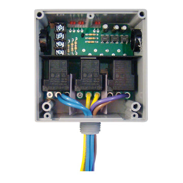 Functional Devices RIBT243B Enclosed Relay Hi/Low sep 20Amp 2 SPST + 1 SPDT 24Vac/dc  | Blackhawk Supply